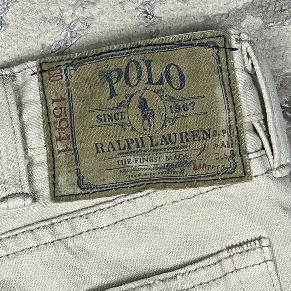 Polo Ralph Lauren Jeans Mens Beige Denim Pants 867 Classic Fit Casual 38x30 2012 - Picture 13 of 13